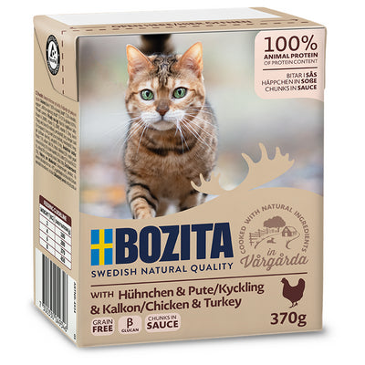 Bozita Feline Tetra Recart Häppchen in Soße Hühnchen & Pute 370 g