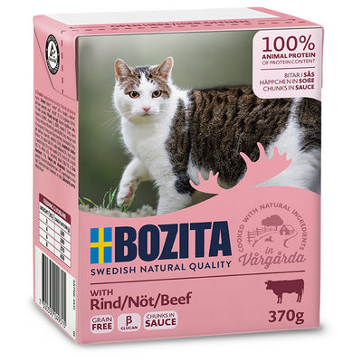 Bozita Feline Tetra Recart Häppchen in Soße Rind 370 g