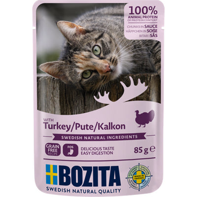 Bozita Pouch Häppchen in Soße mit Pute  85g