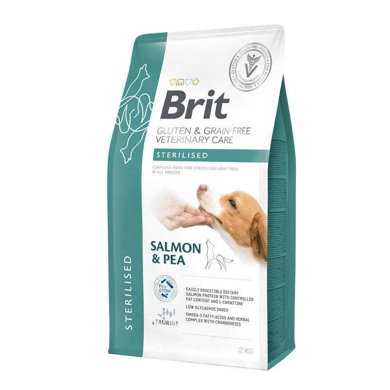 Brit Veterinary Diets Sterilised Getreidefrei - Trockenfutter für kastrierte Hunde 2 kg