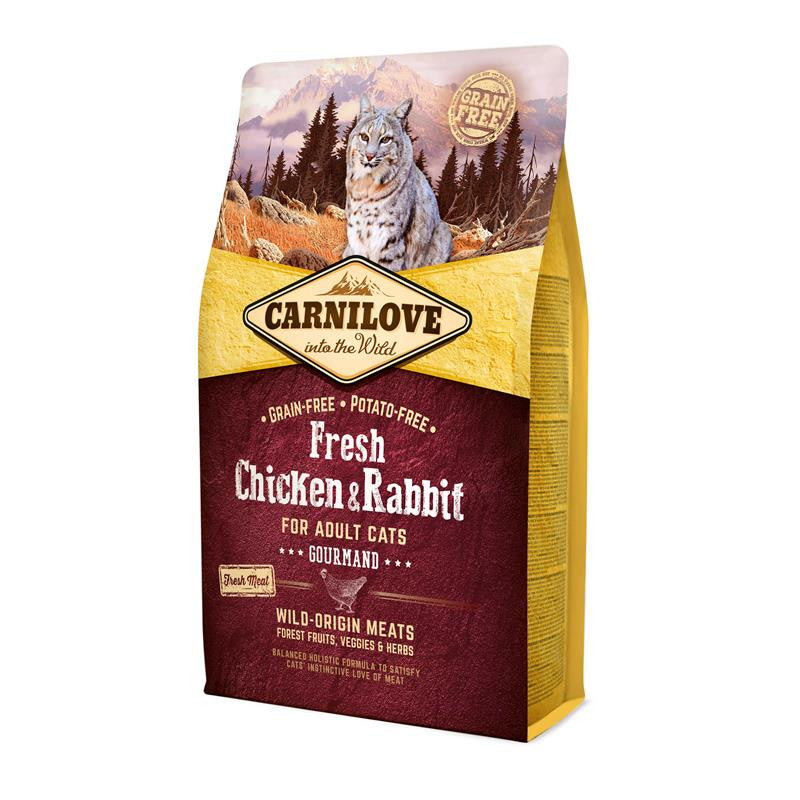 Carnilove Cat Adult - Chicken & Rabbit/Gourmand 2 kg