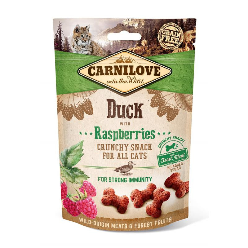 Carnilove Cat Crunchy Snack - Duck with Raspberries 50 g