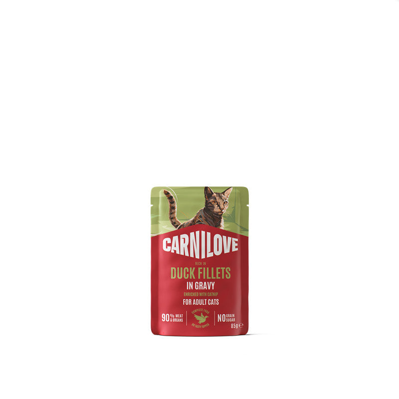 Carnilove Cat Pouch Gravy - Duck with Catnip 85 g