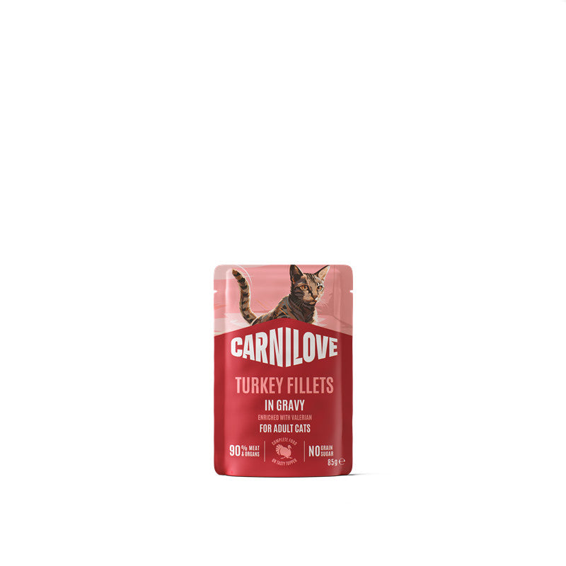 Carnilove Cat Pouch Gravy - Turkey with Valerian 85 g
