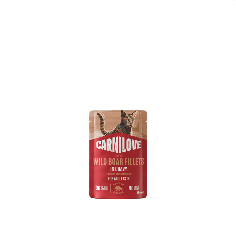 Carnilove Cat Pouch Gravy - Wild Boar 85 g