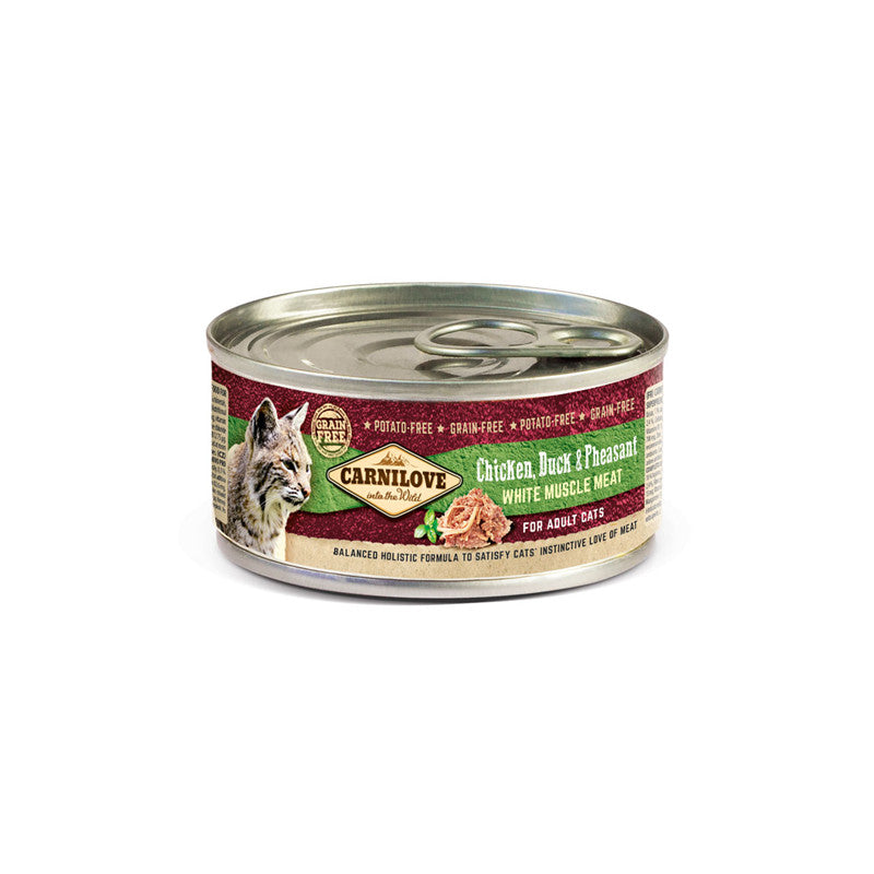 Carnilove Chicken,Duck&Pheasant for Adult Cat 100 g