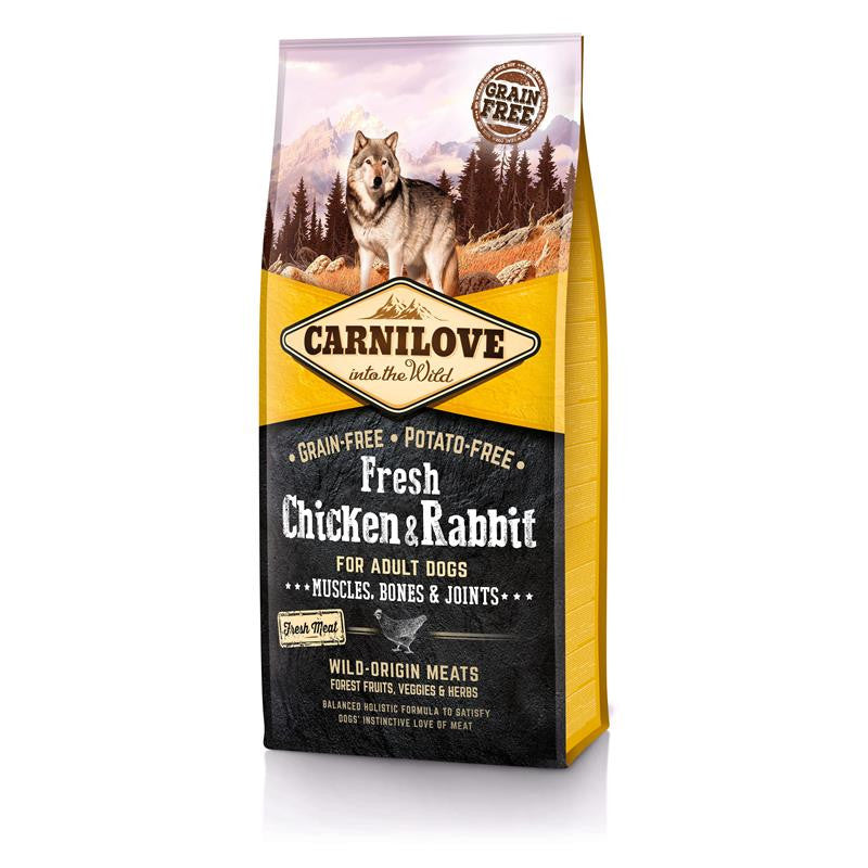 Carnilove Dog Adult Fresh - Chicken & Rabbit 12 kg