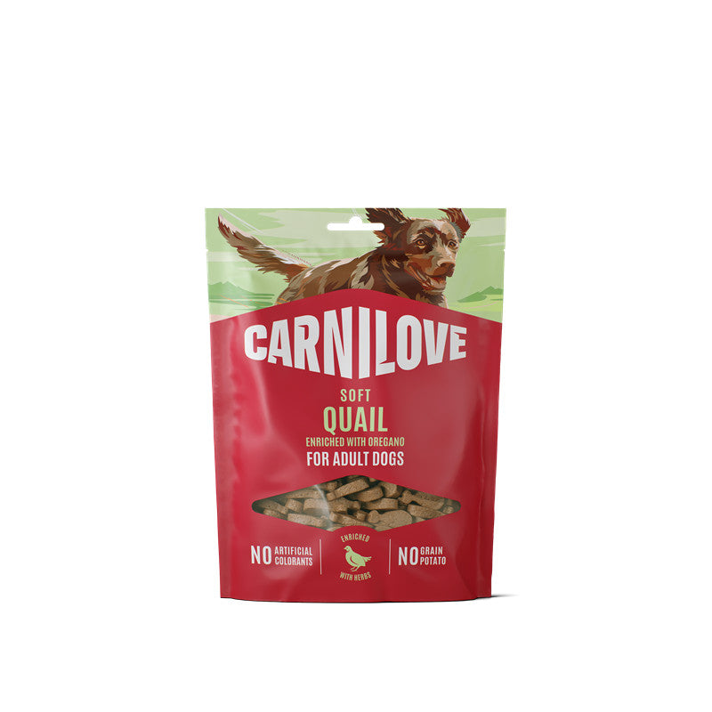 Carnilove Dog Soft Snack - Quail with Oregano 200 g