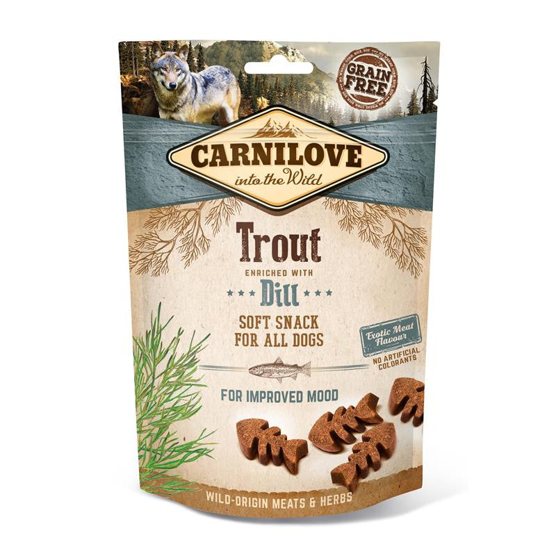 Carnilove Dog Soft Snack - Trout with Dill 200 g