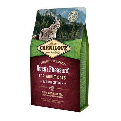 Carnilove for Adult Cats Hairball Control Duck & Pheasant 2 kg