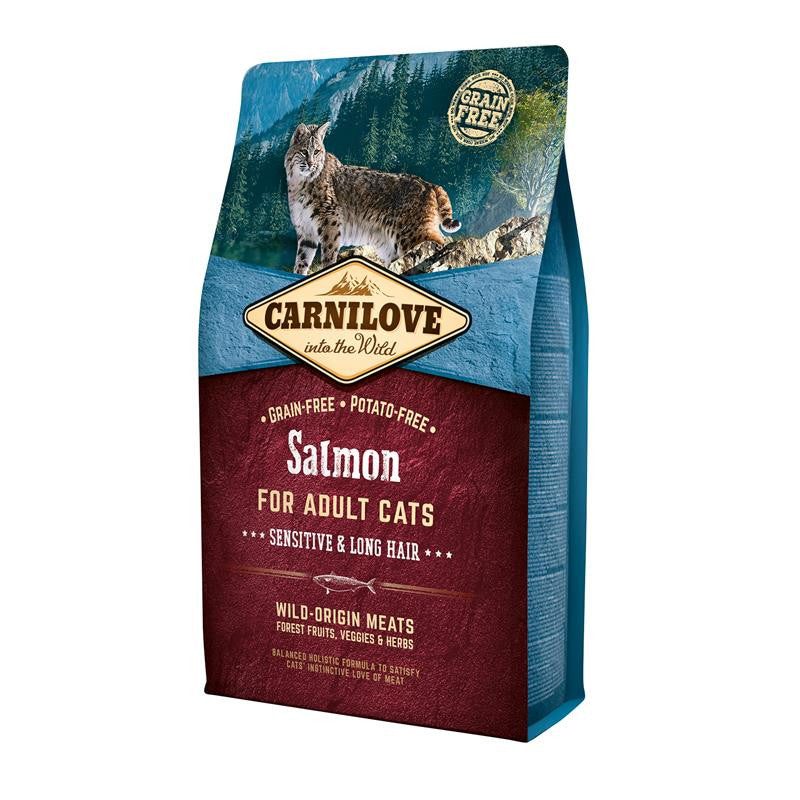 Carnilove for Adult Cats Sensitive & Long Hair Salmon 2 kg