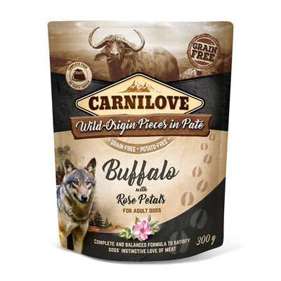 Carnilove Hund Pouch Paté Büffel & Rosenblätter 300 g