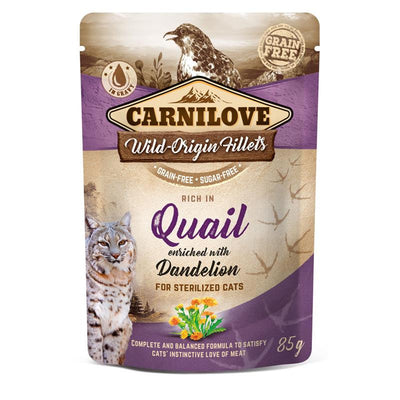 Carnilove Katze Pouch - Quail with Dandelion 85 g