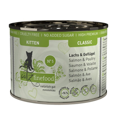 catz finefood Classic Kitten No.05 Lachs & Geflügel 200 g