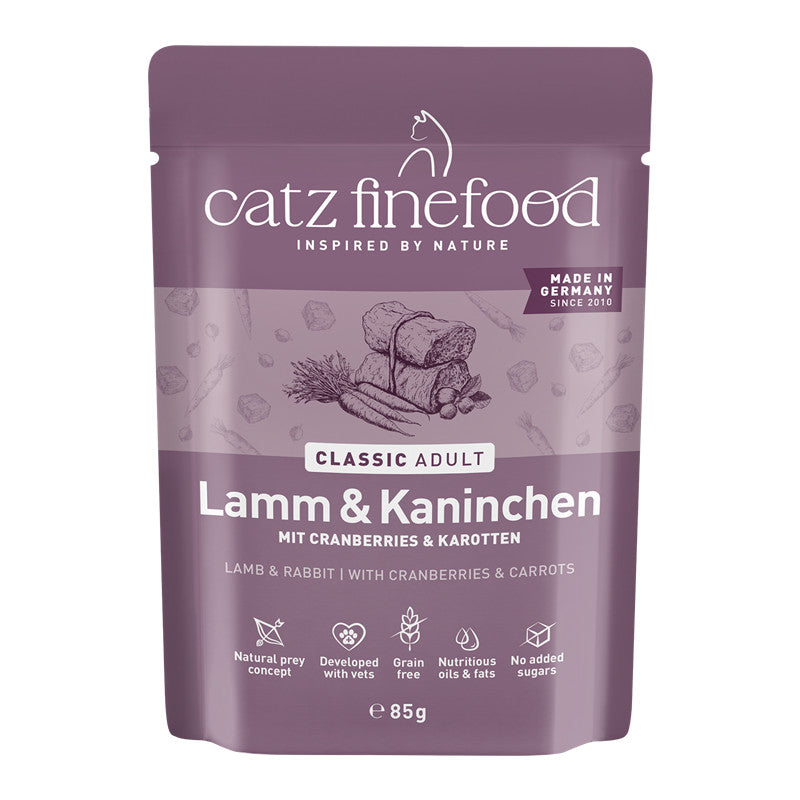 catz finefood CLASSIC Lamm & Kaninchen 85 g