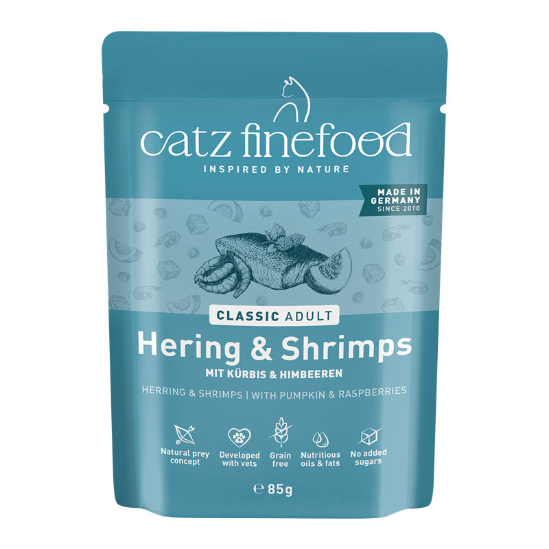 catz finefood CLASSIC Hering & Shrimps 85 g