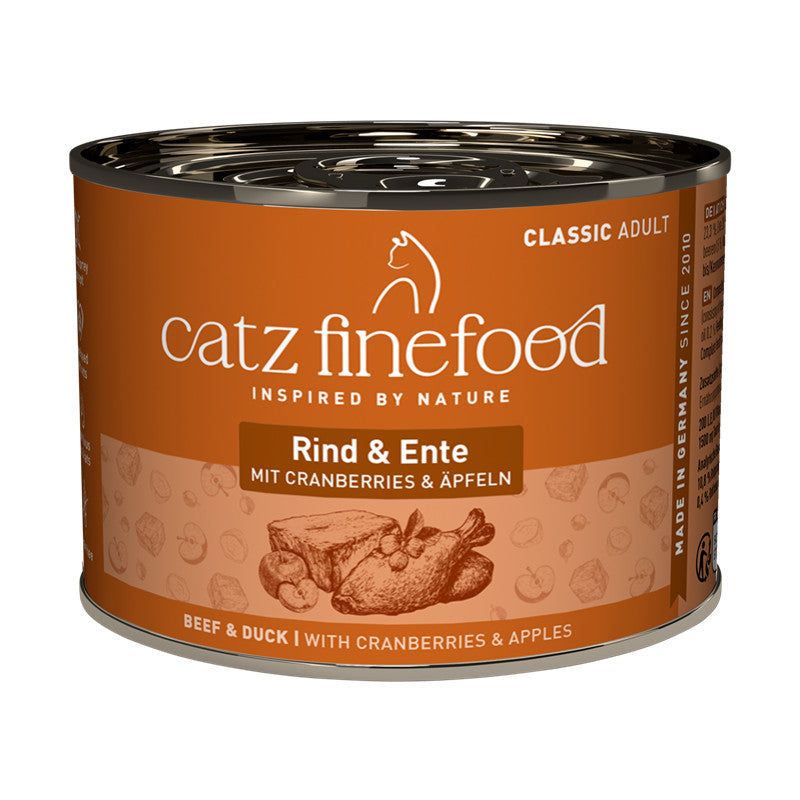 catz finefood CLASSIC Rind & Ente 200 g