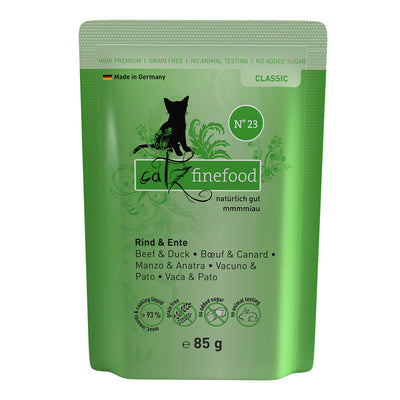 Catz finefood No. 23 Rind&Ente 85 g