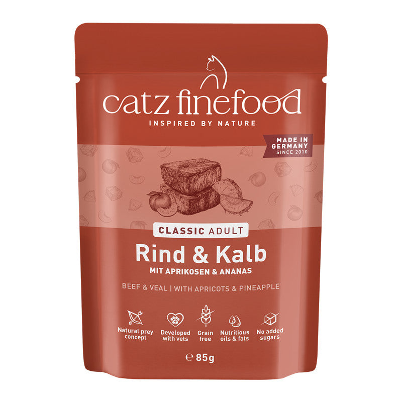 catz finefood CLASSIC Rind & Kalb 85 g