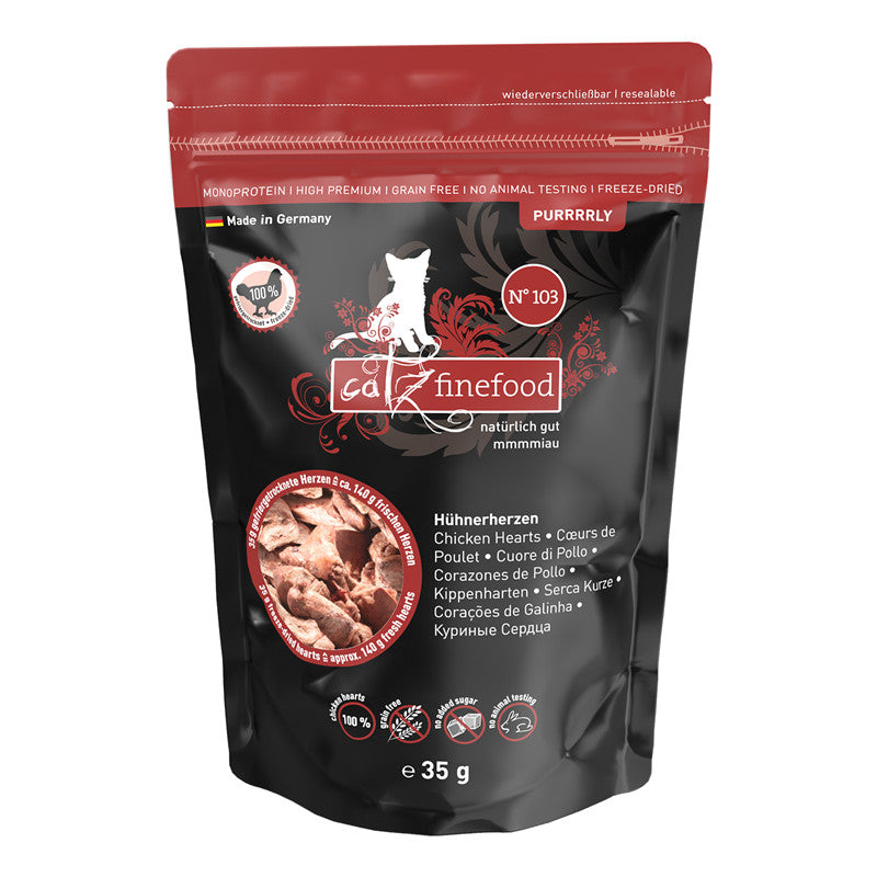 catz finefood Purrrrly N° 103 - Hühnerherzen 35 g