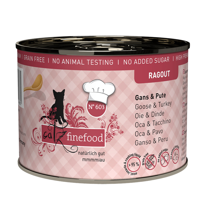 catz finefood Ragout No. 603 Gans & Pute 190 g