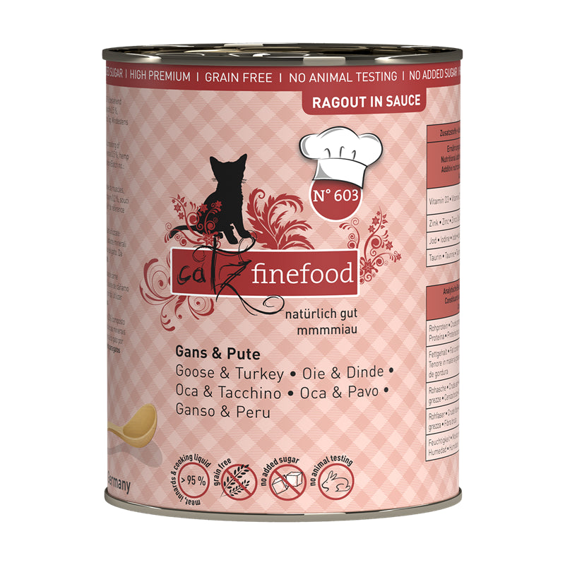 catz finefood Ragout No. 603 Gans & Pute 380g