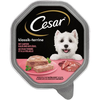 CESAR® Klassik-Terrine mit zartem Kalb und Geflügel 150 g