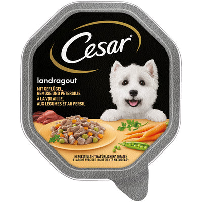 CESAR® Landragout mit Geflügel, Gemüse und Petersilie 150 g