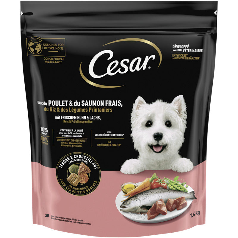 CESAR® Trocken für kleine Hunde Huhn & Lachs 1,4 kg