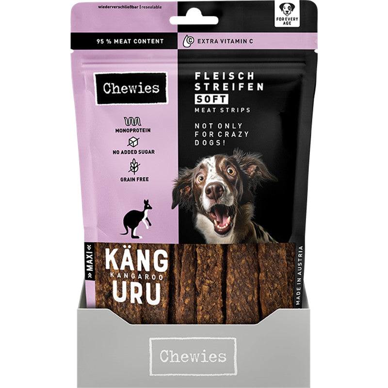 Chewies FLEISCHSTREIFEN SOFT Maxi Känguru 150 g