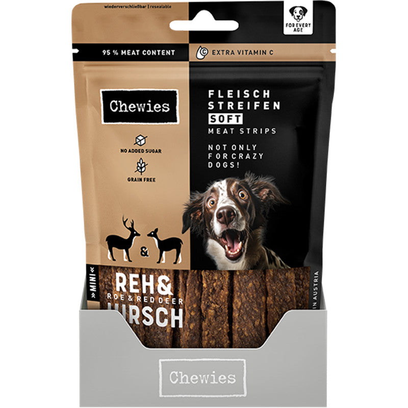 Chewies FLEISCHSTREIFEN SOFT Mini Reh & Hirsch 70 g