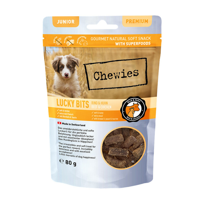 Chewies® LUCKY BITS Rind & Huhn Junior 80 g