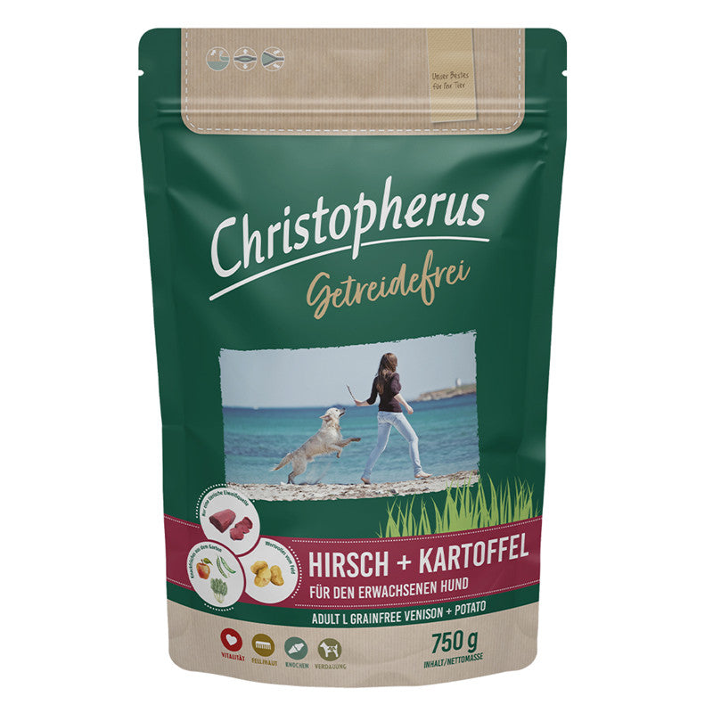 Christopherus Dog Getreidefrei Hirsch+Kartoffel 750 g