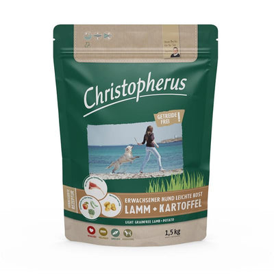 Christopherus Erwachsener Hund  Getreidefrei Leichte Kost Lamm & Kartoffel 1,5 kg