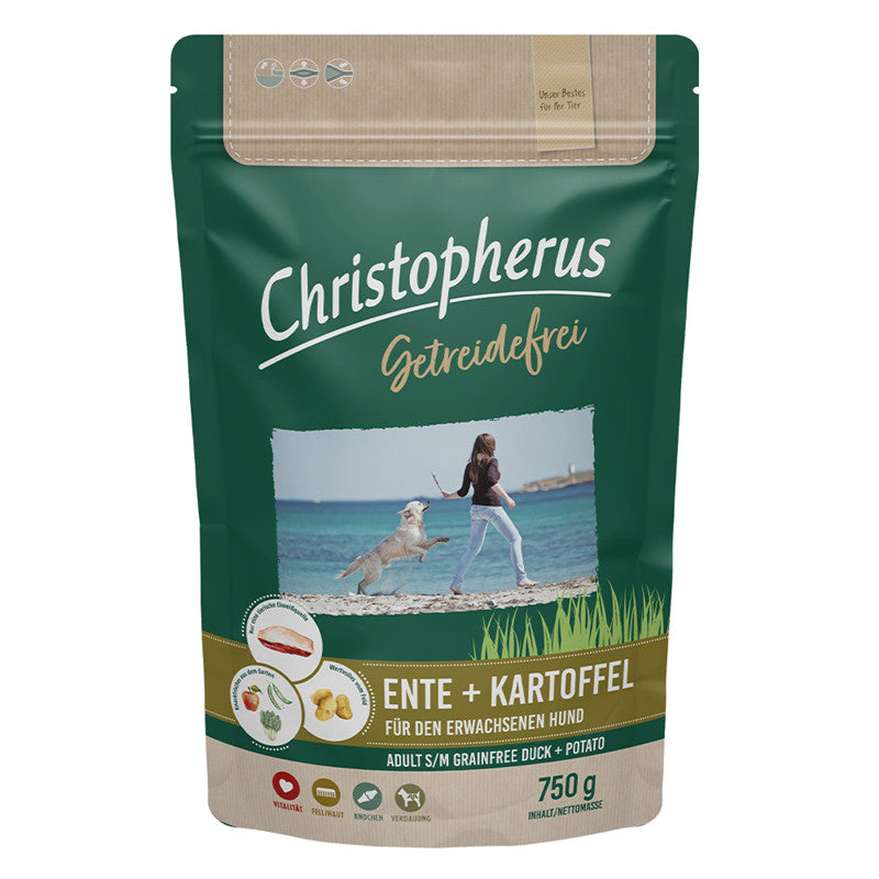 Christopherus Getreidefrei Ente&Kartoffel 750 g