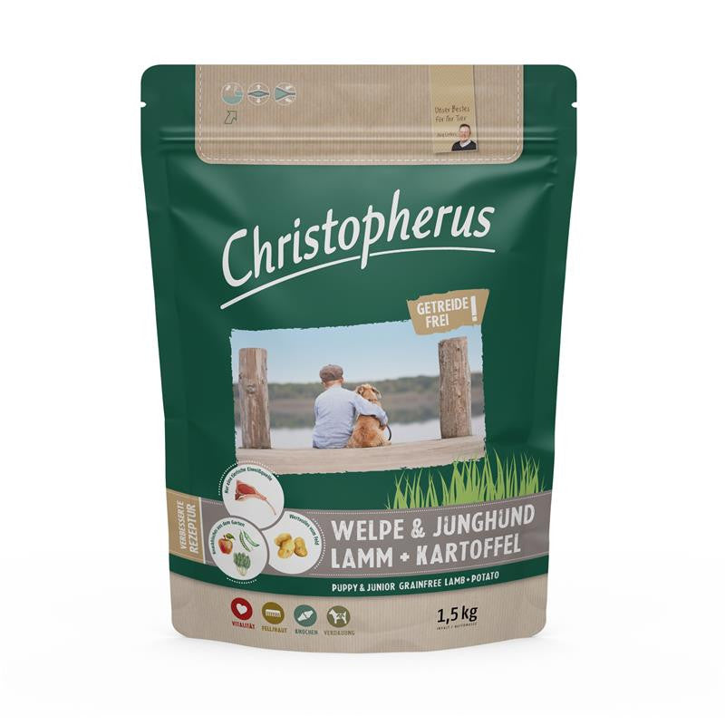 Christopherus Getreidefrei Welpe & Junghund mit Lamm & Kartoffel 1,5 kg