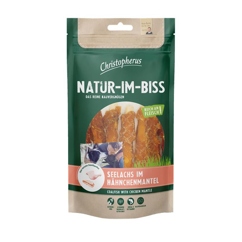 Christopherus NATUR-IM-BISS Snack Seelachs im Hähnchenmantel 70 g