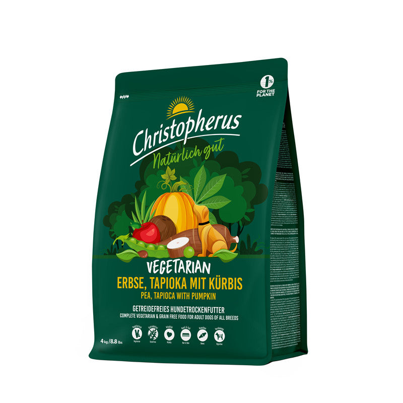 Christopherus Vegetarian Erbse, Tapioka mit Kürbis 4 kg