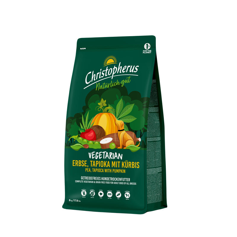 Christopherus Vegetarian Erbse, Tapioka mit Kürbis 8 kg