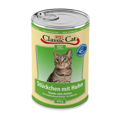 Classic Cat Dose Stückchen mit Huhn 415 g