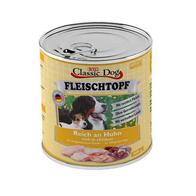 Classic Dog Dose Adult Fleischtopf Pur Reich an Huhn  800 g