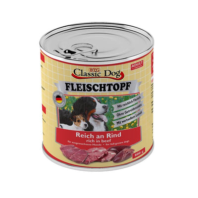 Classic Dog Dose Adult Fleischtopf Pur Reich an Rind  800 g