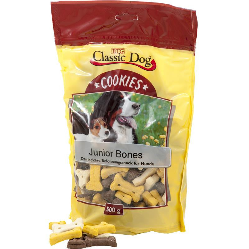 Classic Dog Snack Cookies Junior Bones 500 g