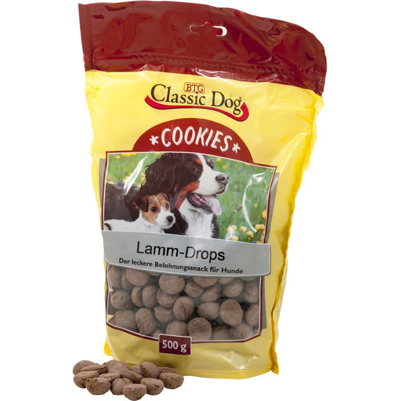 Classic Dog Snack Cookies Lamm-Drops 500 g