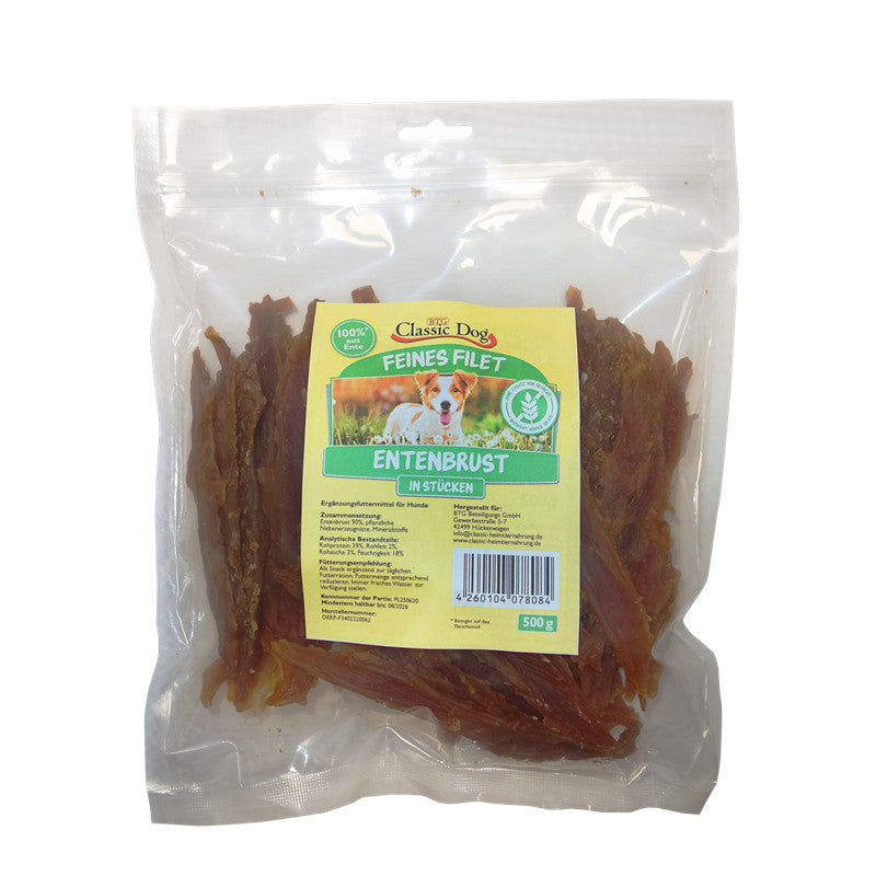 Classic Dog Snack Entenbrustfilets 500 g