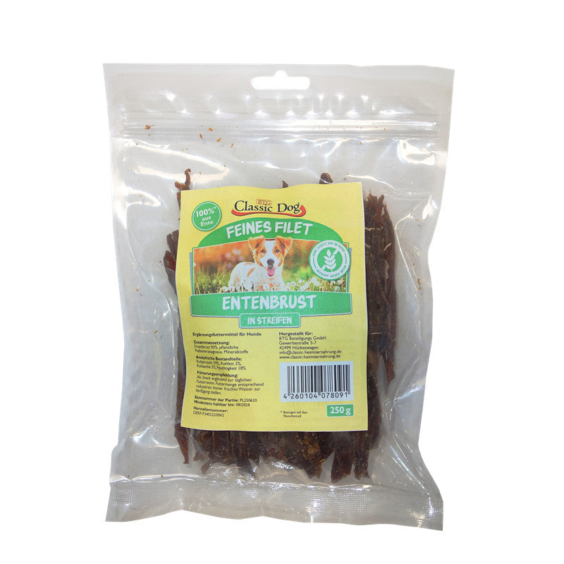 Classic Dog Snack Entenbruststreifen 250 g