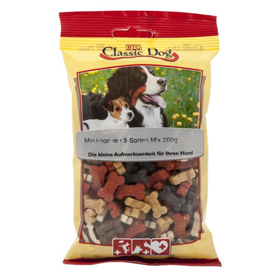 Classic Dog Snack Miniknochen 5 Sorten Mix 200 g