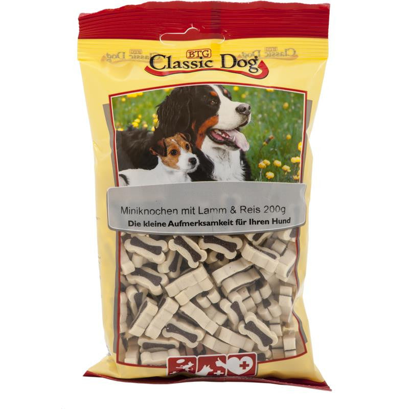 Classic Dog Snack  Miniknochen mit Lamm & Reis 200 g