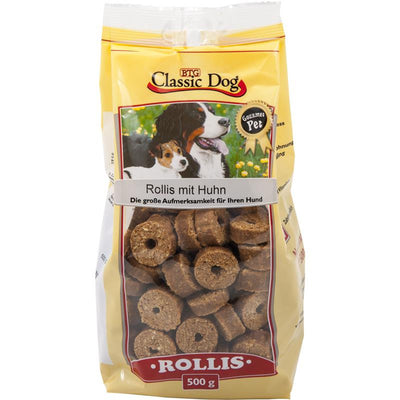 Classic Dog Snack Rollis mit Huhn  500 g