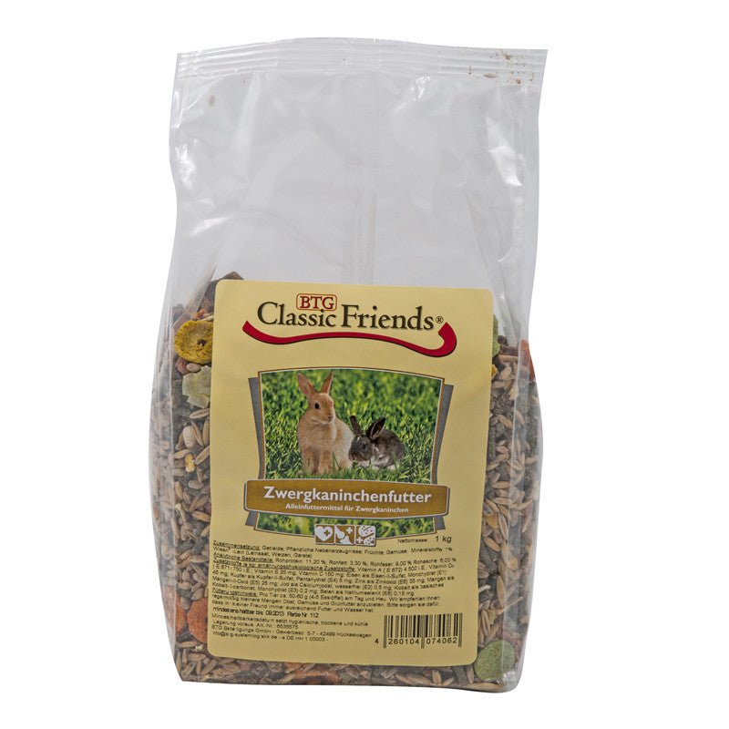 Classic Friends Zwergkaninchenfutter 1 kg